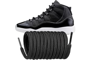 ENDOTO 5MM okrągłe Sznurowadła do Nike Air Jordan 11 Butów Trampki Sneakersy, Sznurowadeł Zamiennik do koszykówki Buty Sportowe Shoelaces Replacement
