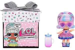 L.O.L. SURPRISE! LOL Surprise Present Surprise - Month of The Year Themed Doll with 8 Surprises - Fun Colour Change Effect and Fashion Accessories - Present Surprise Series 1 - Collectible Dolls for Girls Ages 3+