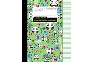 Blank Sheet Music: Music Manuscript Paper / Staff Paper / Musicians Notebook [ Book Bound (Perfect Binding) * 12 Stave * 100 pages * Large * Music Panda ] (Composition Books - Music Manuscript Paper)