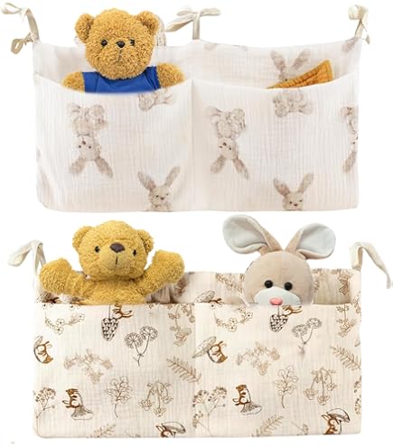 Baby Crib Organizer Bed Hanging Storage Bag For Ba... - Vicedeal
