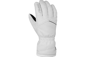 Reusch Damskie rękawiczki Marisa z długim mankietem biały/srebrny, 7