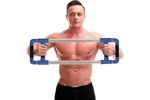 GoFitness Barra Push Down - Extensor de pecho - Equipo de Entrenamiento en Casa para Pecho, Brazos, Hombros, Abdominales y Espalda - Aparatos de Ejercicio Resorte para Casa o de Viaje