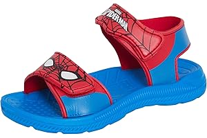 SPIDER-MAN Sandales Marvel pour garçons, Claquettes d'été, Chaussures de Plage en EVA imperméables.