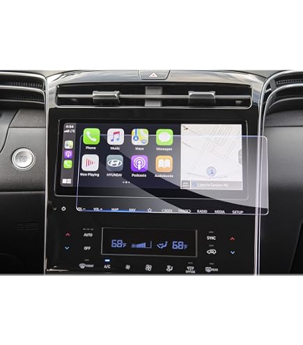 YEE PIN Pellicola Vetro Temperato 9H Per Display Navigatore Hyundai Tucson 2019-2020 (8 Pollici) - Anti Graffio, Anti Impronta