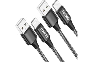 RAVIAD iPhone Ladekabel, Lightning Kabel [2Pack 3M] MFi Zertifiziert iPhone Kabel Kompatibel mit iPhone 14/13/13 Pro/12/12 Mini/12 Pro/11/11 Pro Max/XS/XS Max/XR/X/8 Plus/7/6s/5c/5s/SE 2020- Schwarz