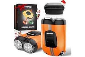 MAXGROOM Rasoir Electriques Hommes, 3D Flexible Mini Rasoir Electrique Homme Sec/Huimide, Rasoir Électrique de Voyage avec Tête Magnétique, USB-C 60 Min Recharge Rapide, Mini Shaver pour Barbe/Visage