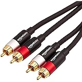 Amazon Basics Câble audio RCA 2 mâles vers 2 mâles - 2,4 m