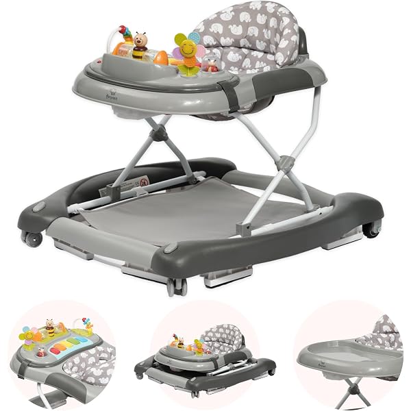 Produktbild von Arkyomi Baby Lauflernhilfe,3 In 1 Lauflernhilfe Vom Sitzen Zum Stehen, Mehrfach Abnehmbarer Modus, Unterhaltungs Lern Baby Aktivitätstisch Für Babys, Jungen Und Mädchen Grey
