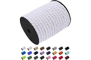 Uiopa Hilo Macrame 10mm x 23m, Cuerda Macrame Cuerda de Algodon Natural Cordel, Cuerda Manualidades para DIY Macrame Pared, Cortina, Colgar Plantas, Decoracion Dormitorio (Blanco)