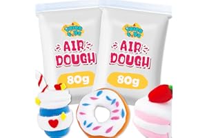 TALENTOYS AIR DOUGH 160G Ricarica Plastilina Bambini Argilla Da Modellare Pasta Modellabile Bambini Argilla Polimerica Pasta Modellabile Autoindurente Argilla Polimerica Da Modellare Per Bambini - Bianco