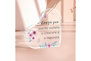 FAJUXIS Regalo Maestre Natale Regalo Maestre Fine Anno Ornamenti Decorativi Idee Regalo Insegnanti Idee Regalo Maestra Fine Anno Regali Maestre Regalo Per Insegnante Regali Per Maestre Fine Anno