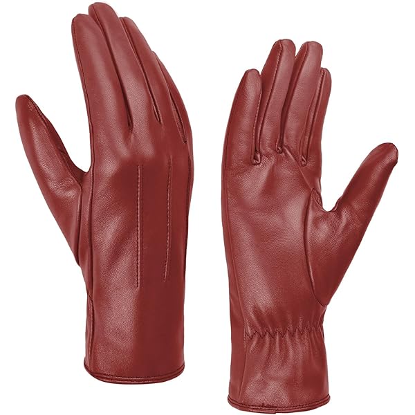 Harssidanzar Guanti invernali da donna in pelle scamosciata in lana termica foderati in pile SL024EU,Nero,Taglia S
