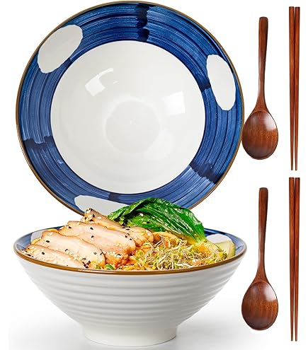 Cabilock 4pezzi Cucchiaio per Ramen in Ceramica Cucchiaio per Zuppa Asiatica per Noodles per Zuppa Giapponese da Cucina per Porridge