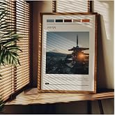 Fark Tanıtım Travel Art &Ccedil;er&ccedil;evesiz Poster, Modern Dekoratif &Ccedil;er&ccedil;evesiz Poster, Tablo, Japon, 30 x 40