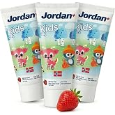 Jordan &reg; | Children's Toothpaste | 0-5 Years | Soft Fruity Flavor | 50ml x 3 | 1000 ppm Fluoride | SLS Free | For Sensitive M