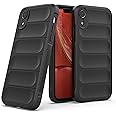 Zapcase Back Case Cover for iPhone XR | Compatible for iPhone XR Back Cover | Liquid Silicon Magic Case with Camera Protection | Black