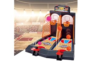 Coolstuffx Tabletop Basketball Game, Portable Desktop Game with Score Board, 2-Player, Ages 3+