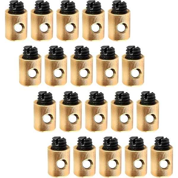 25x Bowdenzug Nippel 5x6mm - Schraubnippel Für Motorrad, Fahrrad & Gartenmäher