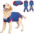 DOGLEMI Recovery Suit for Dogs Soft Breathable Dog Surgery Suit Elastic Cuffs Collar Cotton Lining for Belly Protection - Ideal for Spay Neuter Surgery Recovery Anti-Licking Wound, for Female Male Dog