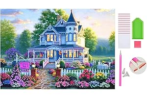 DOUKOYEE Diamond Painting Kit Completo, Animali Gatti Leone Fiore Caffè Paesaggio Spiaggia Auto Farfalla Pittura Diamante 5D Adulti Bambini Diamantini Stitch DIY Crystal Art, Decorazione Casa e Pareti (I)