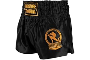 Hardcore Training Classic Muay Thai Kurze Hose Herren Schwarz Weiß Rot Blau Camo Thaiboxen Shorts MMA Kampf Kickboxen Sparring Boxen