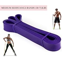 LETS PLAY Imported Tension Resistance Stretch Band Exercise Loop Band for Workout Body Stretch Powerlifting Band PURPEL Band