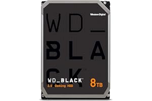 WD BLACK Disco duro interno de 3.5 pulgadas y 8 TB, Clase de 7200 rpm, SATA de 6 Gb/s, caché de 256 MB