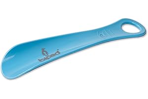 DIE SCHUHANZIEHER biped - plástico - calzador de 18 cm - fabricación alemana z1560(azul claro)