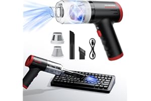 COLORCORAL Car Vacuum Cleaner Mini Keyboard Vacuum Cordless Handheld Vacuum 8000 Powerful Suction Handheld for Dust Small Portable USB Car Hoover for Computer/Car/Home/Pet
