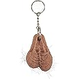 HAIRY Silicone Testicle Ballsack Nuts Keyring Keychain by BILLYSBALLBAGS