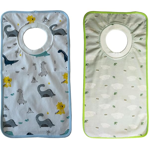 Bavoirs - Merlin - Lot De 2 - Coton - Bleu