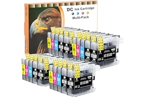 LOSMANN D&C 20x Cartuccia d'inchiostro compatibile per Brother LC221 LC223XL per Brother MFC-J5625DW DCP-J4120DW MFC-J5320DW MFC-J4420DW MFC-J4620DW MFC-J480DW DCP-J562DW MFC-J5620DW MFC-J5720DW MFC-J680DW