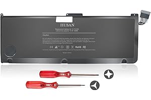 HUSAN A1309 Laptop Battery Compatible With MacBook Pro 17" A1297 (Only fit Early 2009 Mid 2009 Early 2010),fits MC226/A MC226CH/A MC226J/A 020-6313-C 661-5037-A (12000mAh)