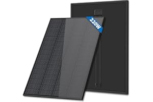 FIREFLY ENERGY 220W Monokristallines Solarpanel Solarmodul Schwarz für Wohnmobile, Boote, Anhänger, Wohnmobile, Balkonkraftwerk, Off-Grid-System