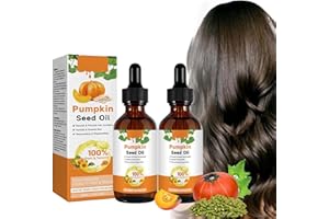 HEYZEIBO Pumpkin Seed Oil for Hair Growth, Pumpkin Seed Oil for Hair, Organic Pumpkin Seed Oil for Hair Growth, Cold Pressed Aromatherapy Massage Oil, Repair of Damaged Hair for Men and Women