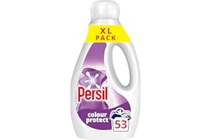 Persil Colour Laundry Washing Liquid Detergent keeps colours bright outstanding stain removal in quick & cold washes 53 washes (1.431 L)