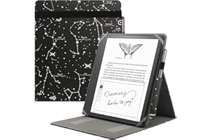 HoYiXi Custodia universale per 10,2'' Ti presentiamo Kindle Scribe 1ª generazione 2022/10,3'' Kobo Elipsa eReader 2021 Cover pieghevole con verticale Flip Stand e Portamatite - Costellazione