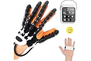 VEANVOKY Rehabilitation Robot Glove for Stroke Recovery - Robotic Hand Therapy Glove for Left or Right Hand Fingers Strength Training Device for Hemiplegia for Hand Mobility & Rehab Training (Right Hand - M)