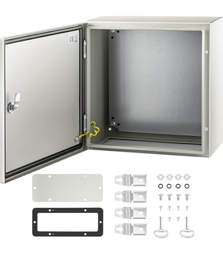 Edelstahl Schaltschrank IP54 - Wasserdichter Verteilerkasten 300x250x140mm Für Außenbereich