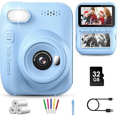 eKids Spiderman Kids Digital Camera with SD Card, Video Camera, Built-in Digital Stickers for Kids, Red
