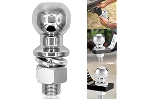 YEAHBOOM Hak holowniczy kulowy 50 mm M25 3,5 T Zaczep do przyczepy kulowej, śruba z łbem kulowym, kulka zaczepowa do ciągnika