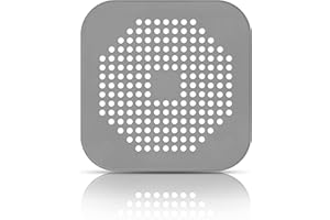 CZ Store Silikonowe Sitko do Zlewu - ✮DOŻYWOTNIA GWARANCJA✮ - Silikonowy Korek z Sitkiem do Zlewozmywaka, Odpływu Kuchennego, Umywalki - Filtr do Zlewu na Resztki - Gumowe Przyssawki - 14 cm, Szary