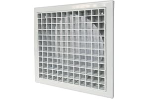 GEFONG Rejilla de Ventilación de Pared 6 Pulgadas 150mm con Mosquitera para Secadoras Ventilaciones Baño y Techo Extractores Plástico Blanco 1 Pieza