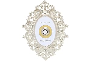 Tryck för Champagneknapp, Dekorativ Dörrklocka för Hemmet Retro Fransk Stil Järnpress Smälter Sömlöst in i Alla Inredningssch