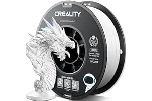 YOOPAI Creality Filamento PETG 1.75mm, Alta Resistenza, Inodore, Miglior Flusso, Filamento Stampante 3D, Alta Precisione 1.75mm +/- 0.03mm, 1KG PETG Bianco