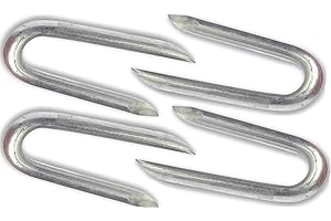 Nartel® Galvanised Netting Staple U Nail, 100 g, (Approx 110pcs) 20mm