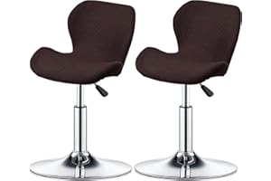 ELYSYSRL Bar Stool Cover Set of 2/4/6 Shell Back Adjustable Swivel Bar Stools Slipcover,Barstool Protector Covers for Dining Room Kitchen (Color : #6, Size : 2pcs)