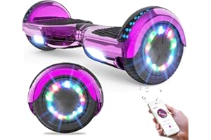 ‎GEEKME GeekMe Hoverboards 6.5”Zweimotoren 2-Rad-Hoverboards Hoverboards mit LED-Leuchten Bluetooth