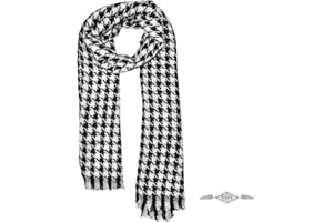 SwirlColor Szalik na kurzyk, szalik kurzyk, miękki, wygodny, uniwersalny szal dla kobiet i mężczyzn, na wiosnę, 1 sztuka, z broszką na klips, 1 szt.