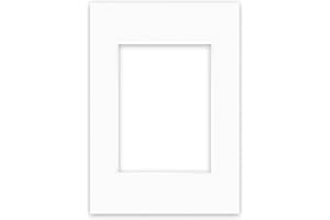 nielsen Conservation Passepartout 2,2 mm, Formato Esterno 21x29,7 cm (DIN A4) per Immagini 13x18 cm, Bianco Polare con Struttura